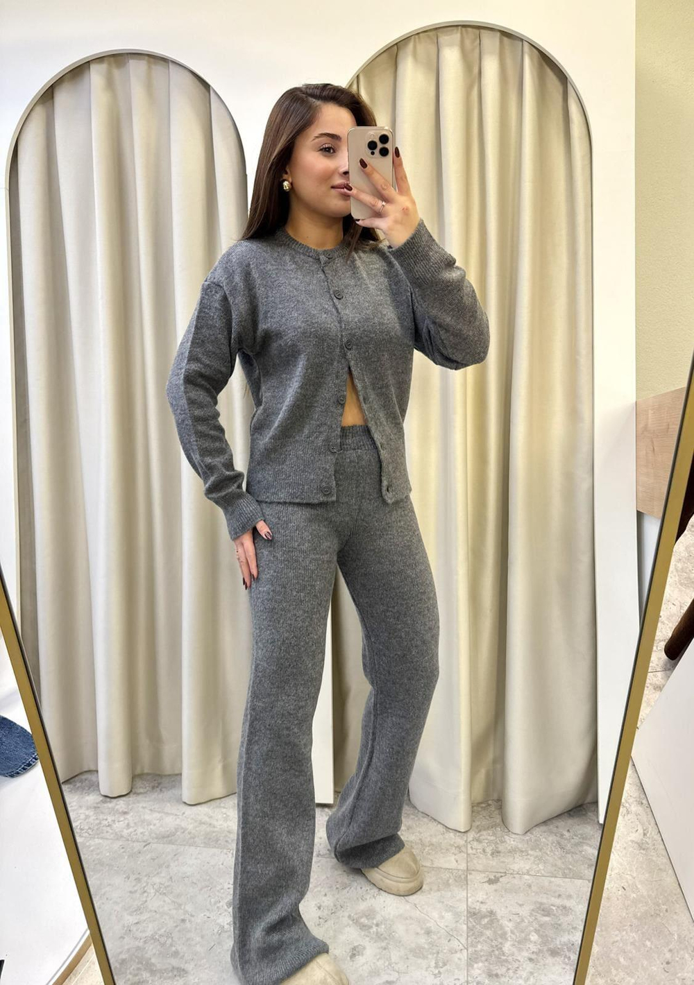 Celina Triko Takım Gri