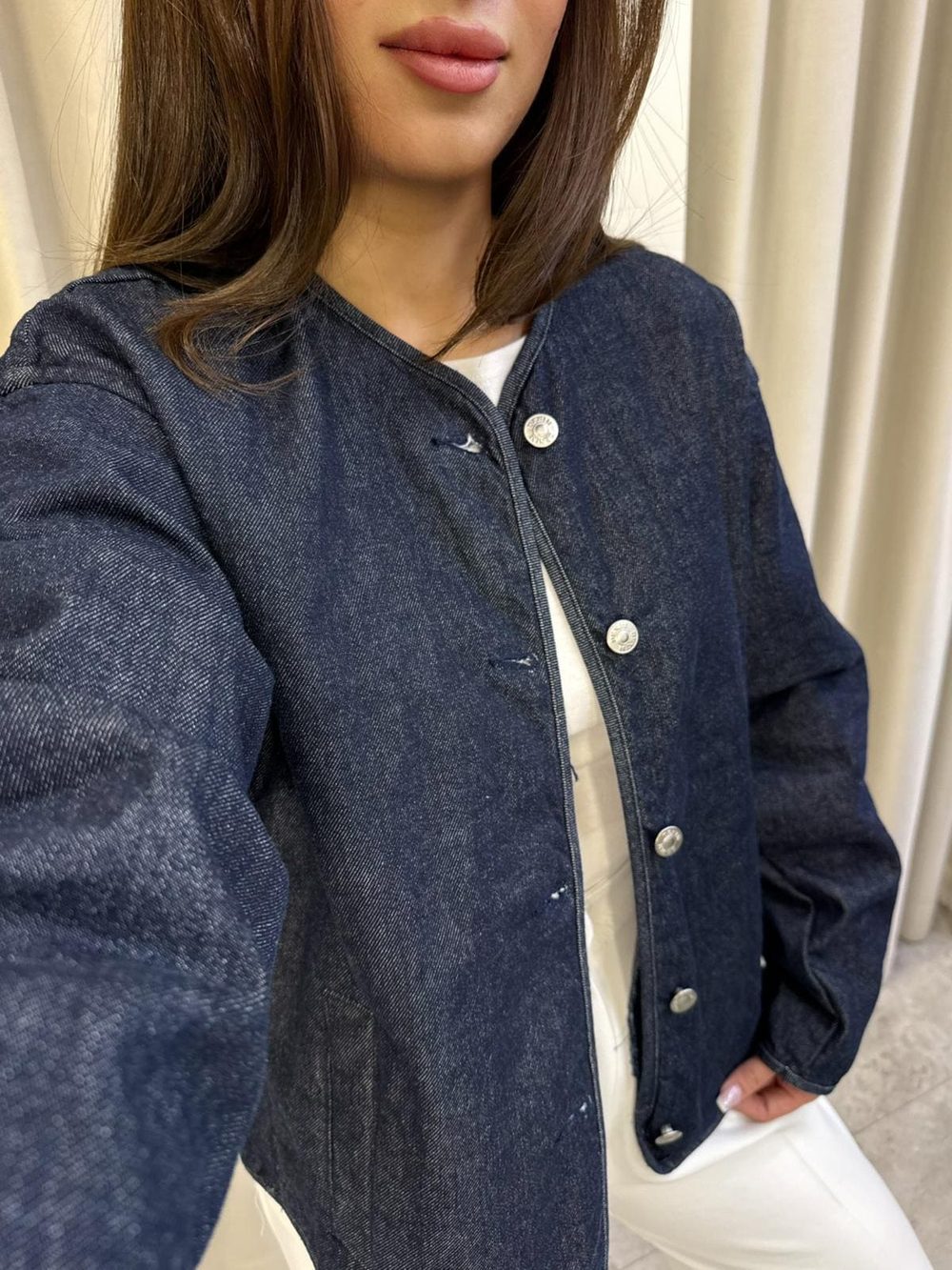 Elsa Kapitone Astarlı Denim Ceket