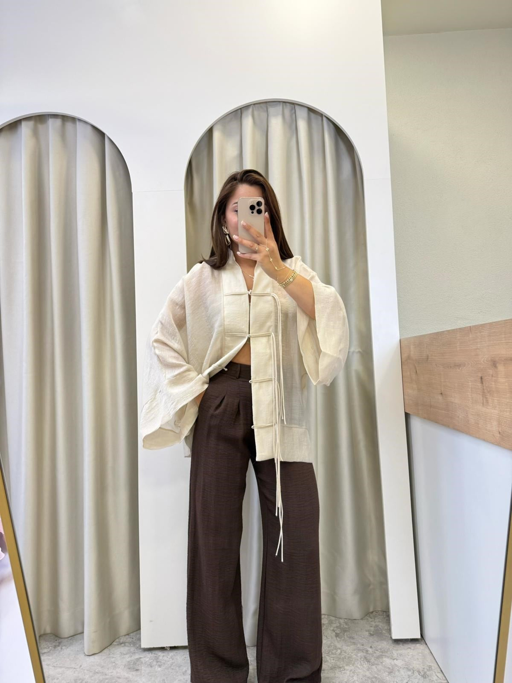 Hammer Krem Kimono Bluz