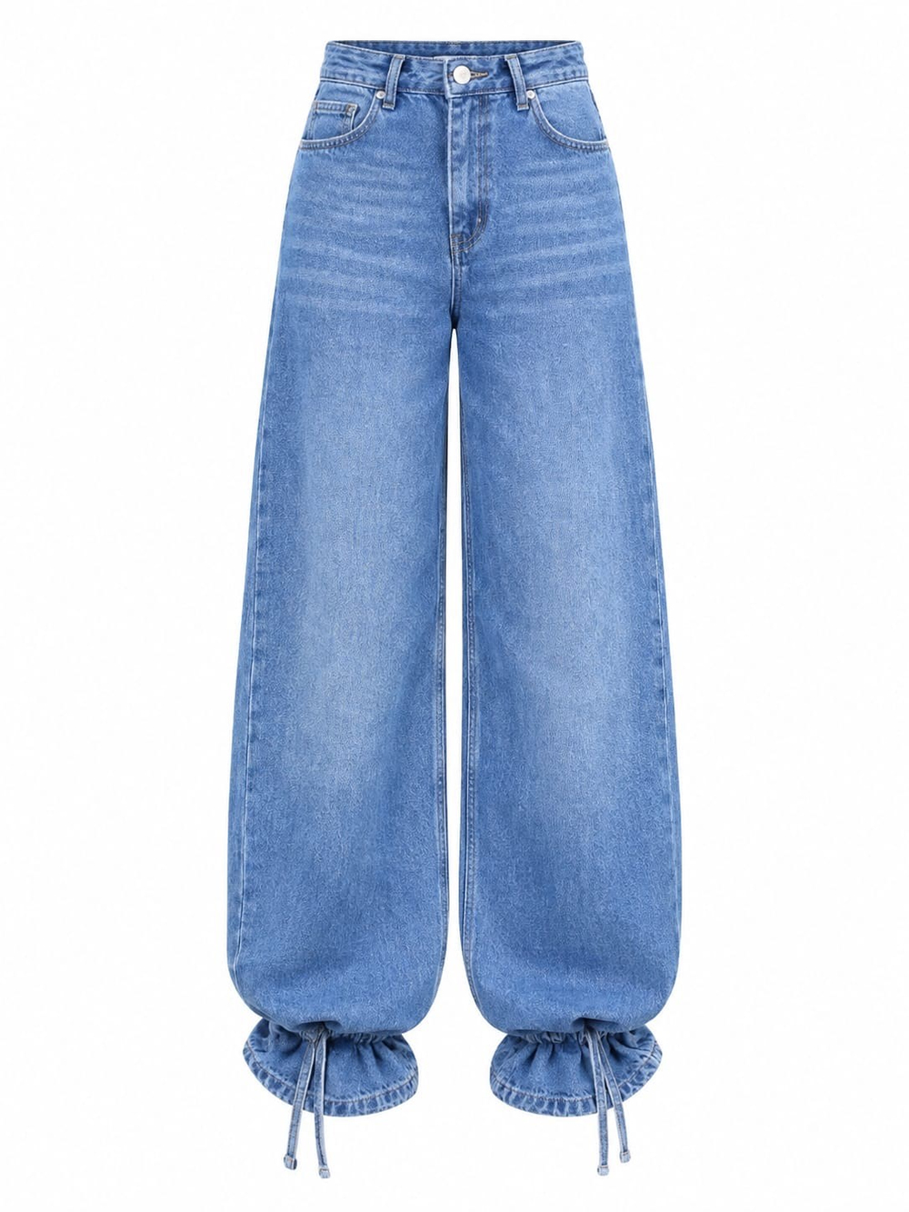 Kendal Mavi Bağlanabilir Paça Tensel Denim Pantolon