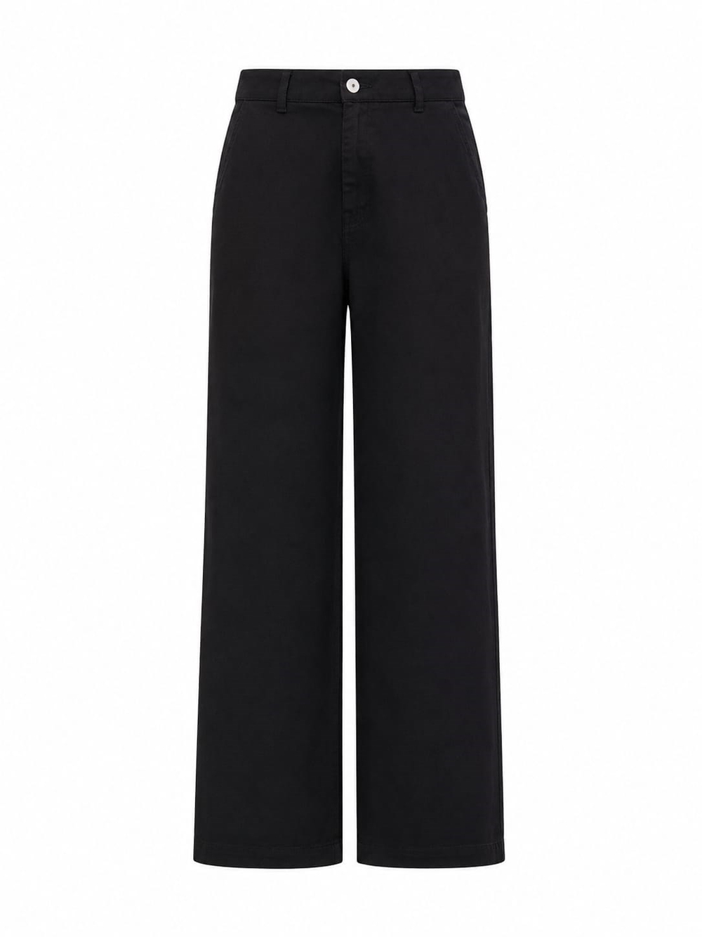 Lucca Siyah Wide Leg Tensel Denim Pantolon