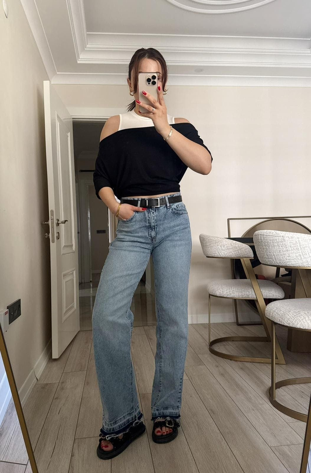 Mila Kemerli Likralı Marka Model Jean