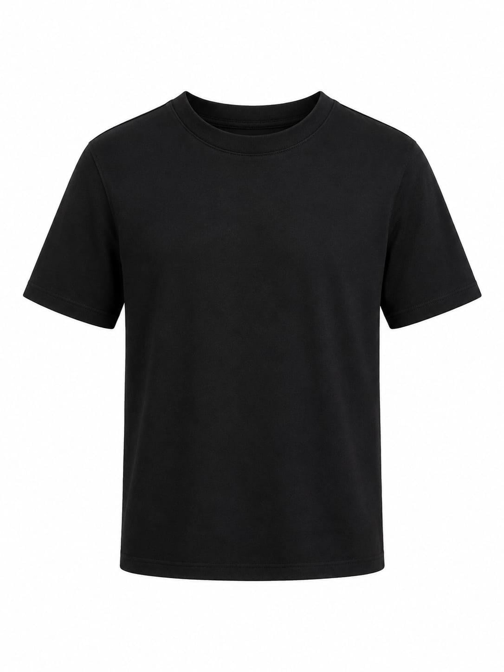 Sablon Cos Marka Siyah Basic Tişört