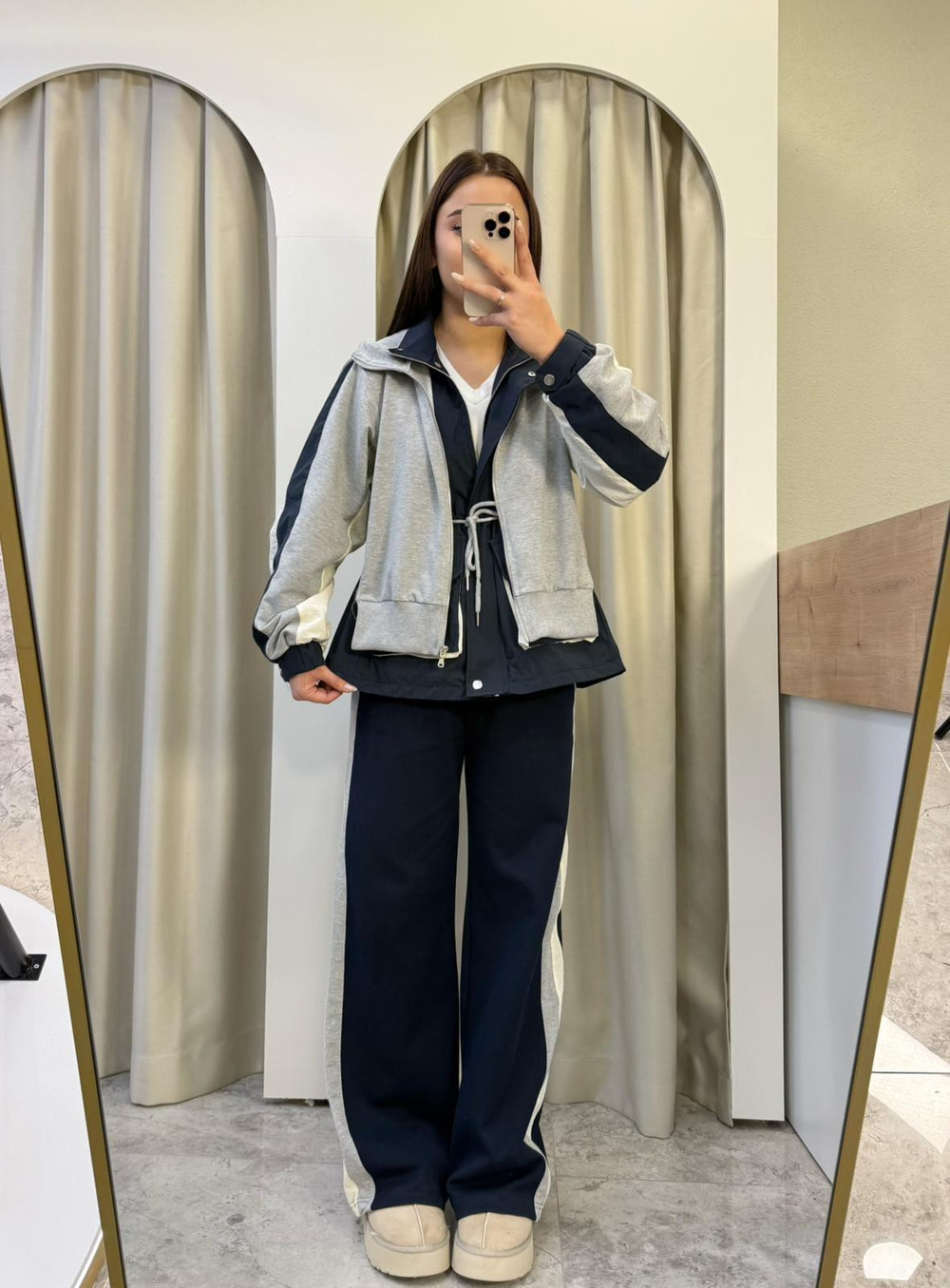 Twst Model Garnili Takım Gri
