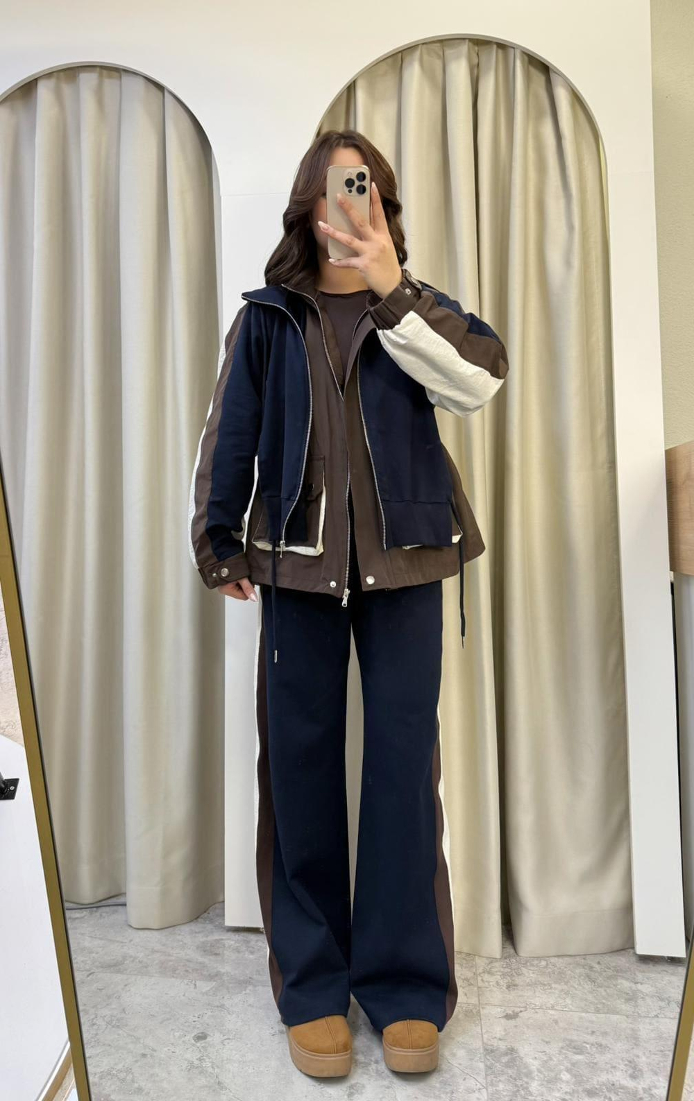 Twst Model Garnili Takım Kahve