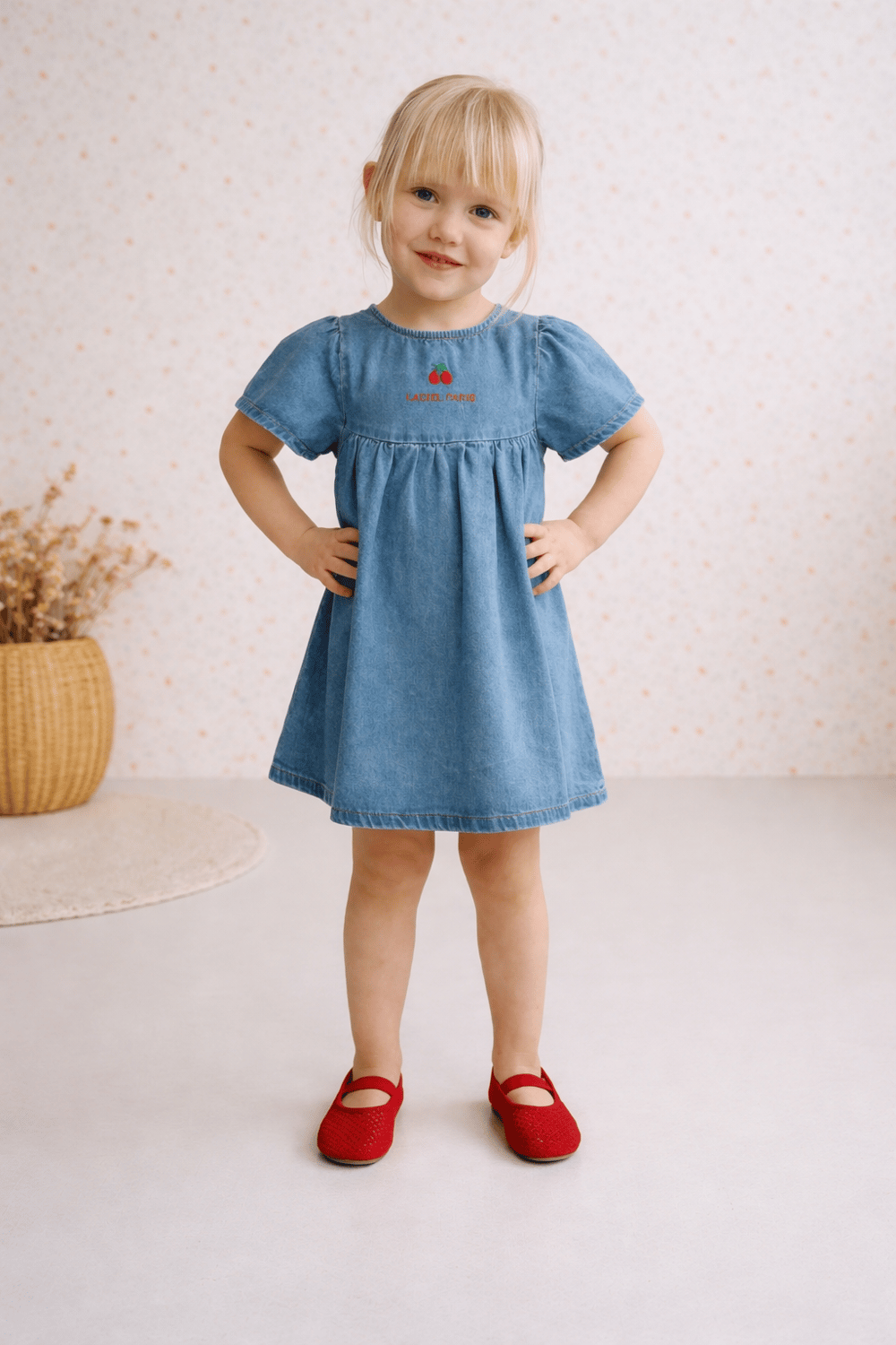 Laci'el Paris Cherry Kot Elbise 