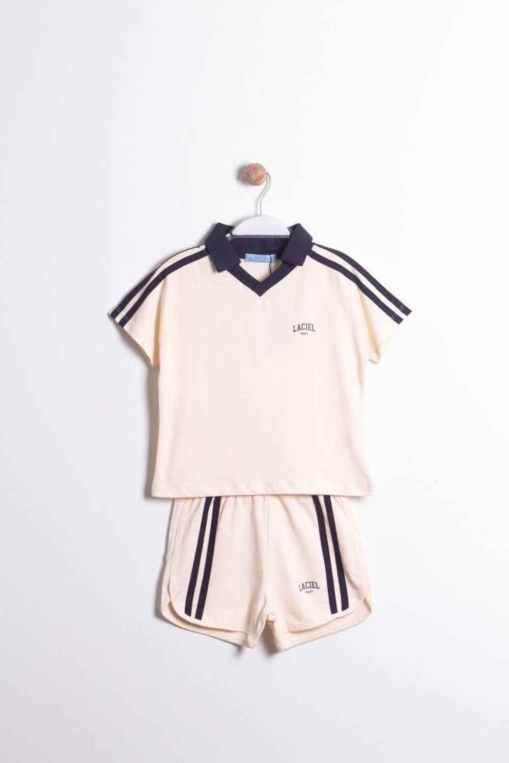 Laciel Paris Polo Yaka Unisex T-shirt ve Şort Alt Üst Takım