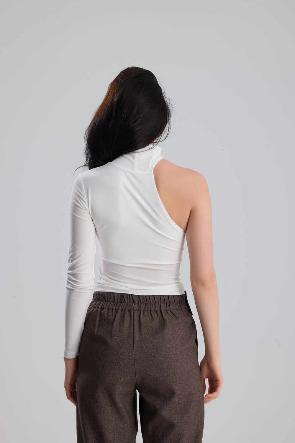 GİZA Tek Kol Ekru Kadın Body Suit