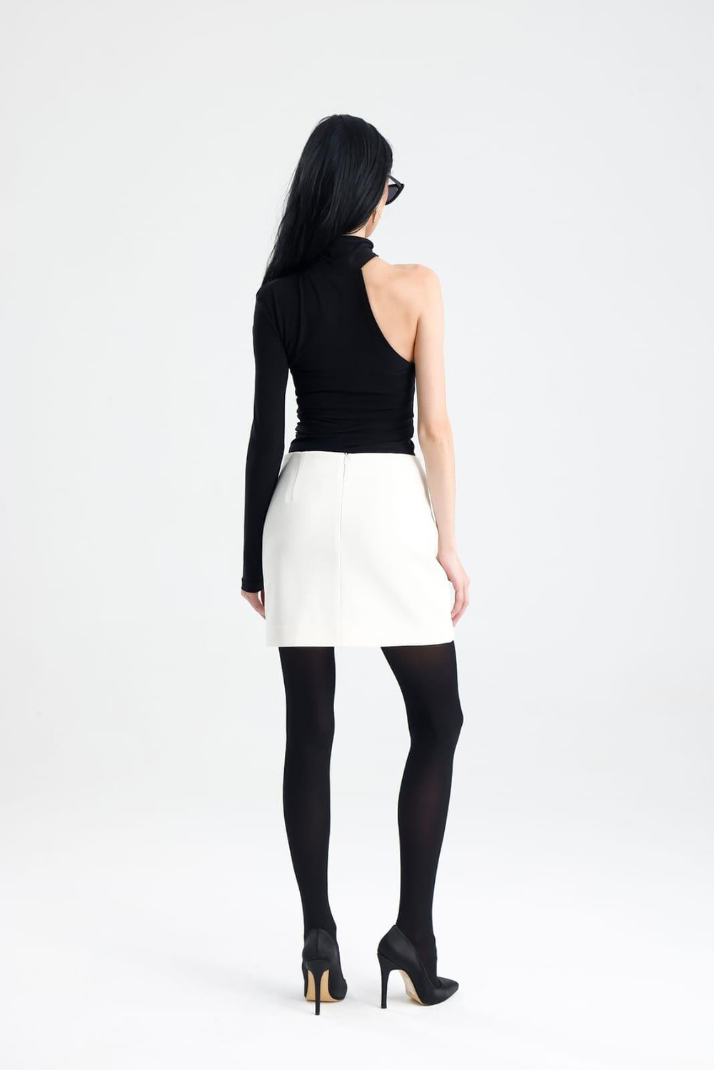 JADİDA Ekru Blazer Ceket ve Mini Etek Takım