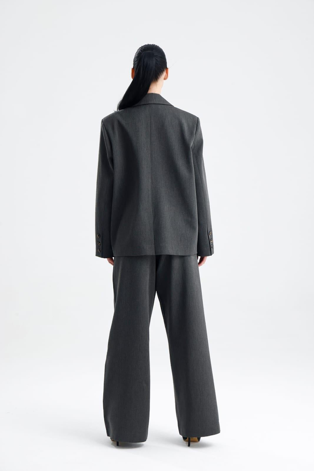SPELLO Kadın Gri Oversize Ceket