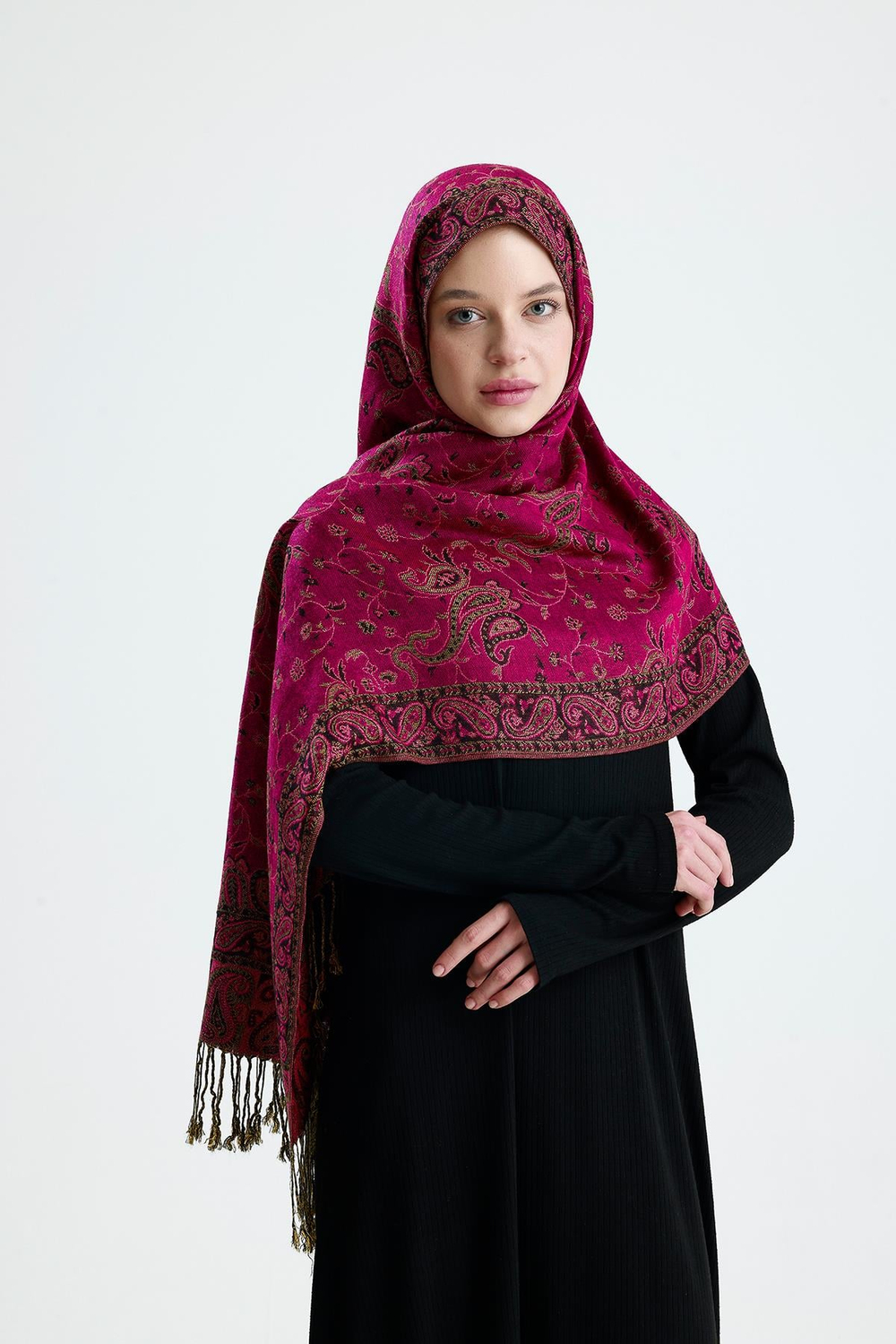 Royale Passage Serisi - Purple Haze - Cashmere Collection / Dokuma Kaşmir Şal