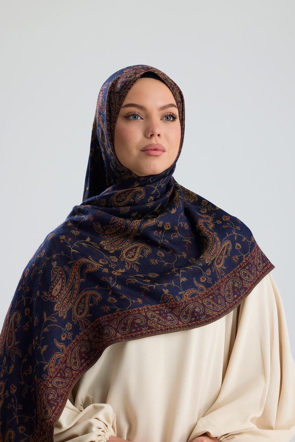 Royale Passage Serisi - Sultan's Ink - Cashmere Collection / Dokuma Kaşmir Şal