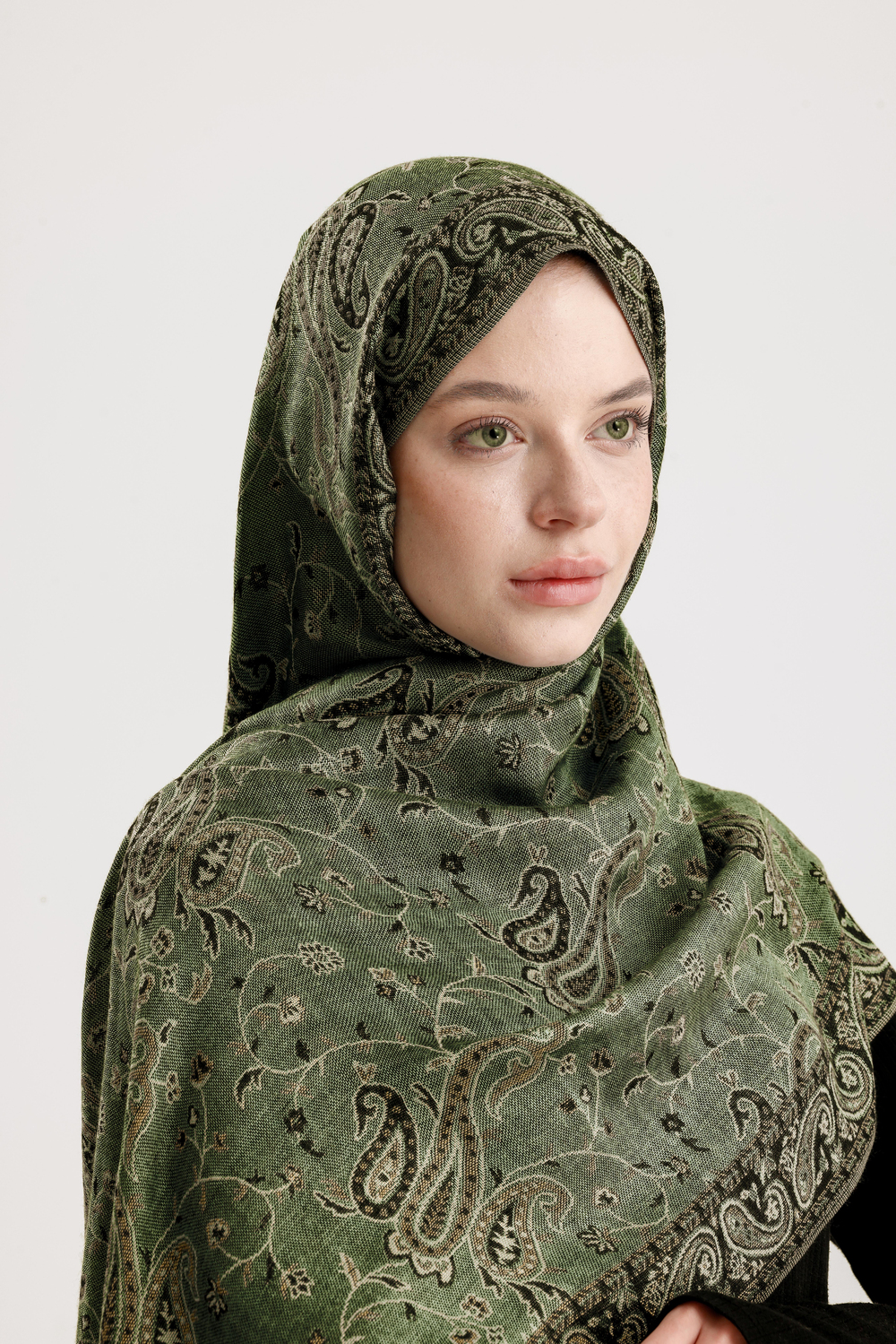 Royale Passage Serisi - Windy Forest - Cashmere Collection / Dokuma Kaşmir Şal