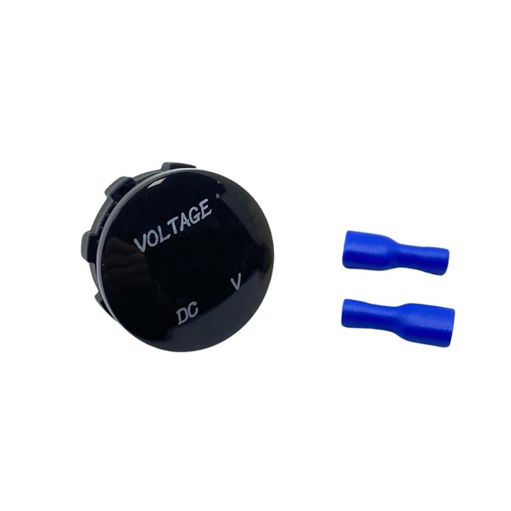 12V 24V DC Voltmetre Yuvarlak Bombeli