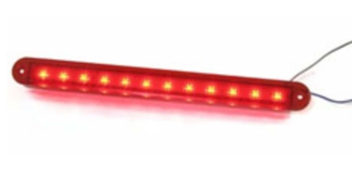12V KIRMIZI 12 LED BASAMAK AYD.