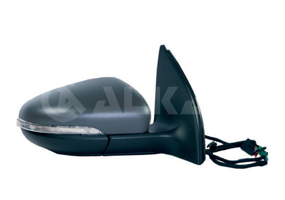 ALKAR 6130124 | Dış Dikiz Aynası Sağ Elektrikli Isıtmalı Astarlı Otomatik Katlanır Sinyalli Alt Aydınlatmalı Hafızalı 9 Pin Volkswagen Golf VI 2009-2012