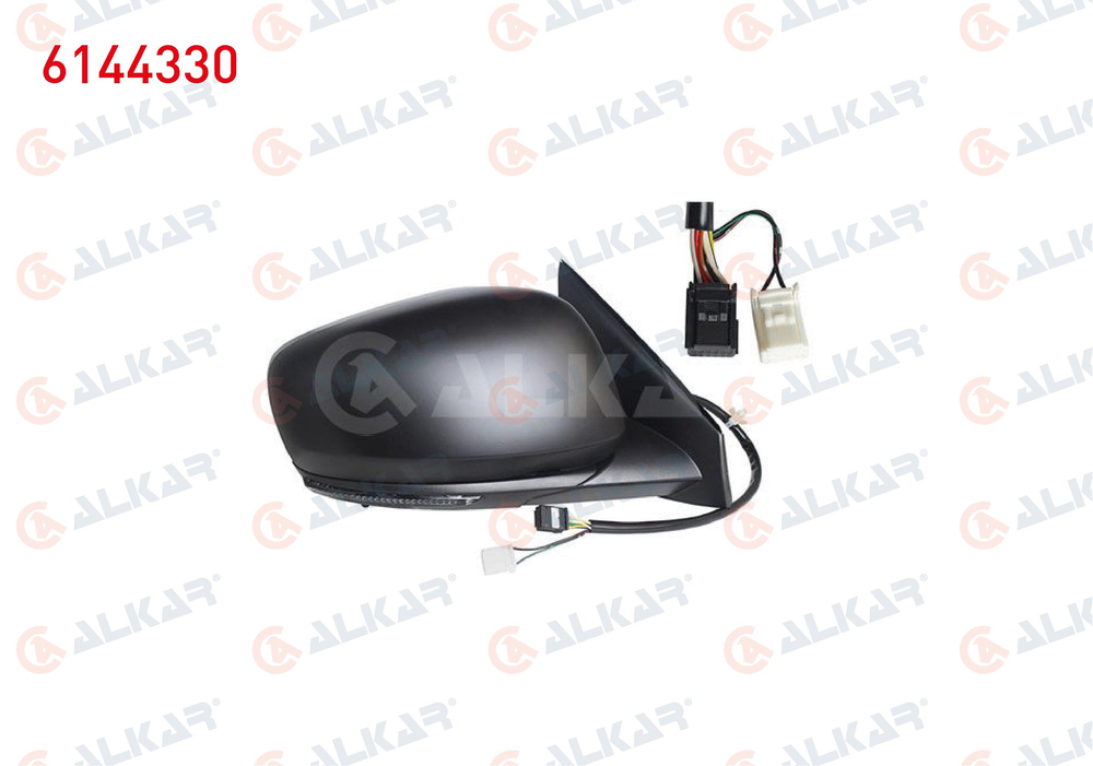 ALKAR 6144330 | Dış Dikiz Aynası Sağ Elektrikli Isıtmalı Astarlı Otomatik Katlanır Sinyalli Sensörlü 11 Pin Renault Kadjar 2015 -