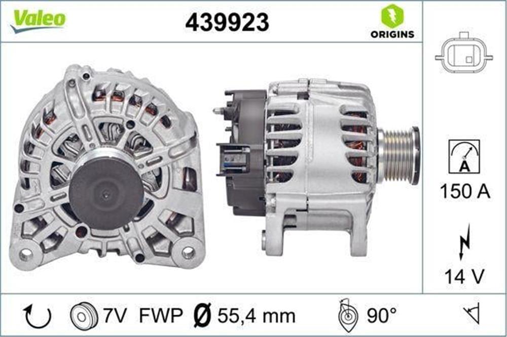 ALTERNATÖR 12V 150A NISSAN X-TRAIL QASQHAI OPEL VIVARO RENAULT MEGANE TALISMAN (LIN)