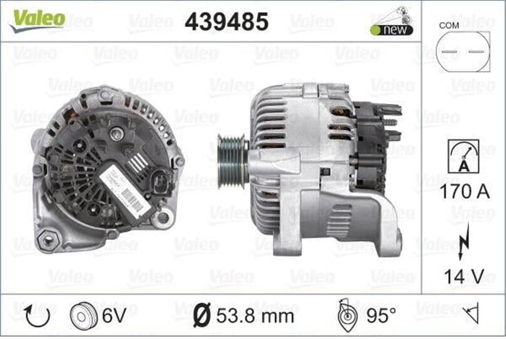 ALTERNATÖR 12V 170A BMW E60 E61 E65 E66 (BSS)
