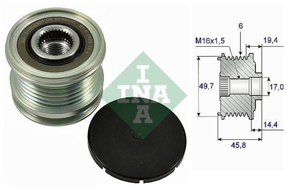 ALTERNATÖR KASNAĞI MERCEDES SPRINTER-VITO-VIANO-C SERİ(W204-C220-C204)-GLK SERİ (X204)