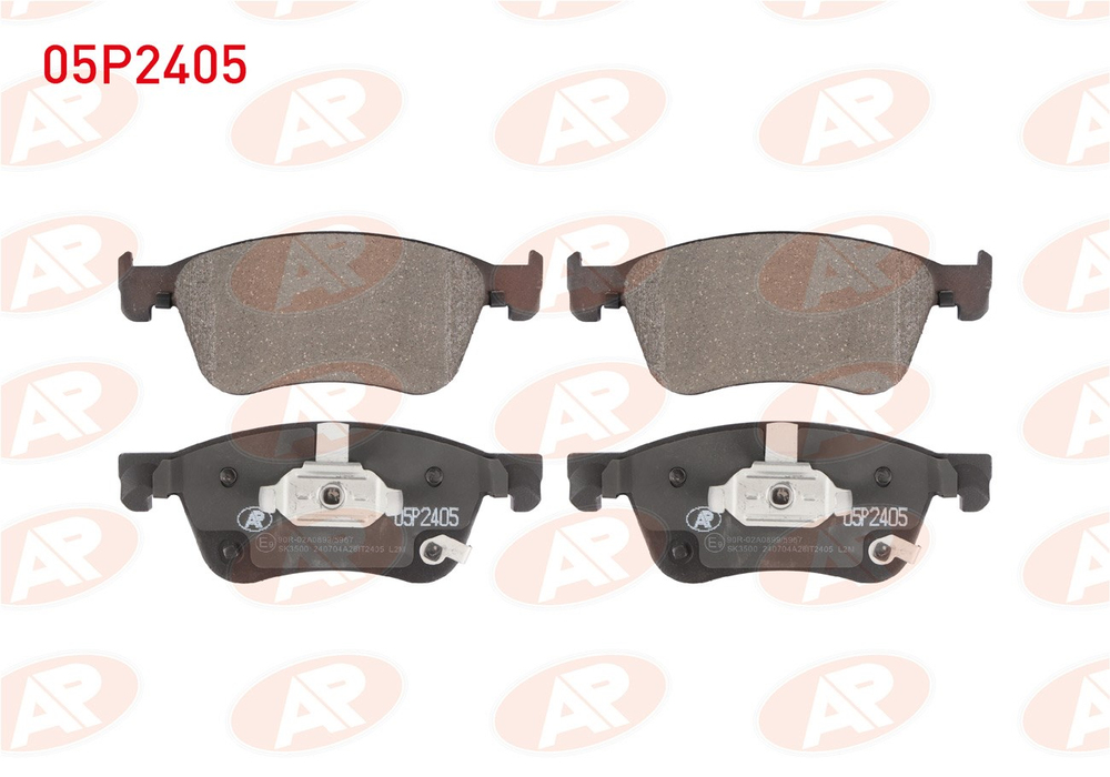 AP 05P2405 | Fren Balata Ön Renault Austral E-Tech 2022-/ Megane E-Tech 2021-/ Nissan X-Traıl IV (T33) 1.5 Vct E-Power, 2.5 Awd 2021 -