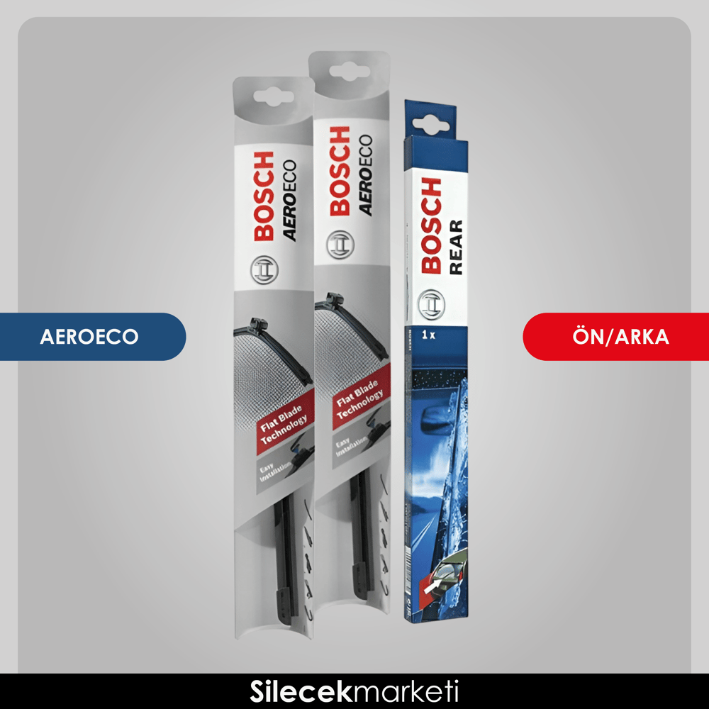 Bmw X3 Ön Arka Silecek (2011-2017 F25) Bosch Aeroeco