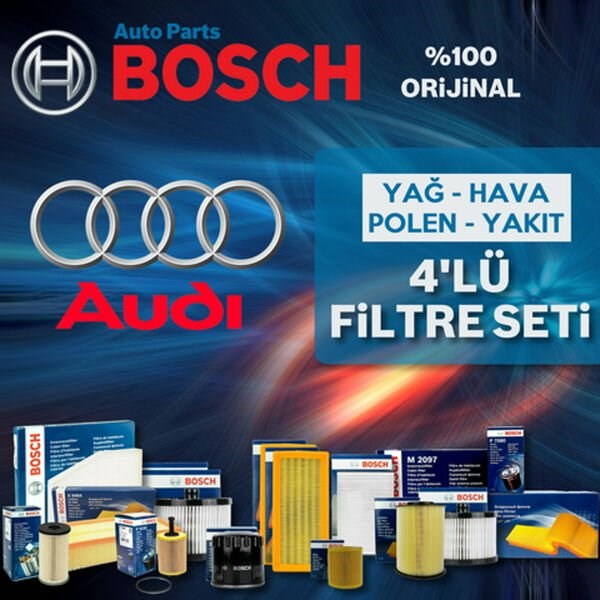 Bosch Audi A3 1.6 Benzin Filtre Bakım Seti 1997-2003 4NP AEH-AKL-APF-AVU-BFQ