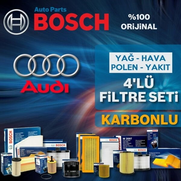 Bosch Audi A3 1.6 Benzin Filtre Bakım Seti 1997-2003 4KP AEH-AKL-APF-AVU-BFQ