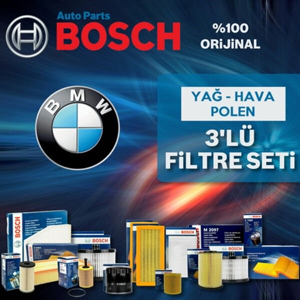 Bosch BMW 5 Serisi 5.20 E39 Filtre Bakım Seti 2001-2003 3NP