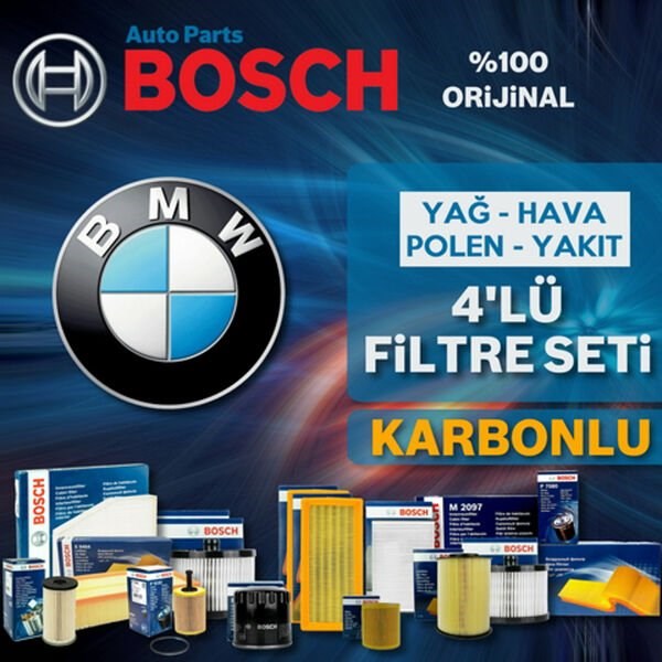 Bosch BMW 5 Serisi 5.20 D E60 Filtre Bakım Seti 2006-2010 4KP