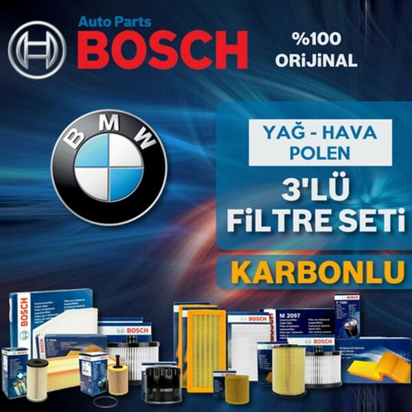 Bosch BMW X6 3.0d Xdrive E71 Filtre Bakım Seti 2010-2014 3KP