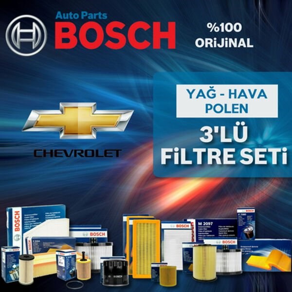 Bosch Chevrolet Kalos 1.2 Benzin Filtre Bakım Seti 2005-2008 3NP