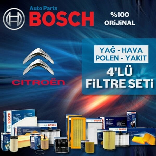 Bosch Citroen Berlingo 1.6 Hdi Filtre Bakım Seti 2006-2013 4NP