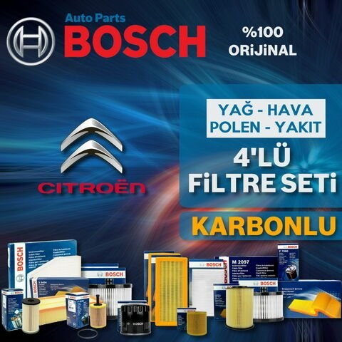 Bosch Citroen Berlingo 1.6 Hdi E5 Filtre Bakım Seti 2011-2017 4KP
