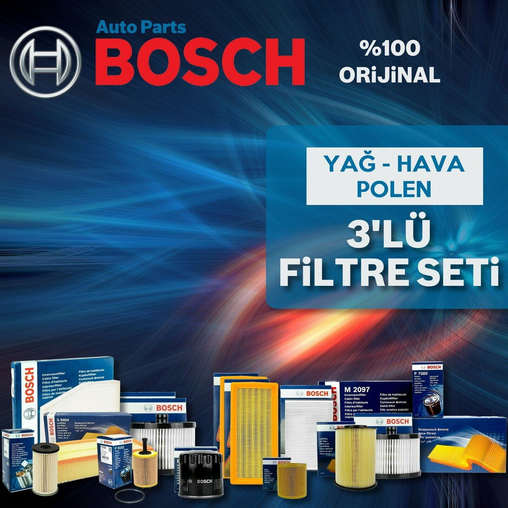 Bosch Citroen DS3 1.6 Dizel Filtre Bakım Seti 2014-2021 3NP