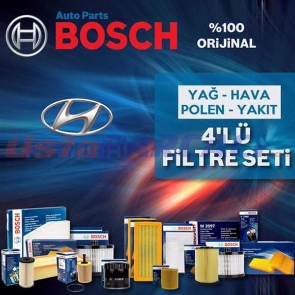 Bosch Hyundai Getz 1.5 Crdi Filtre Bakım Seti 2006-2011 4NP