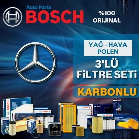Bosch Mercedes A Serisi A160-A180 Cdi W176 Filtre Bakım Seti 2013-2015 3KP