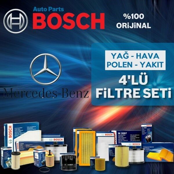 Bosch Mercedes Vito 115 Cdi Benzin Filtre Bakım Seti 2004-2010 4NP