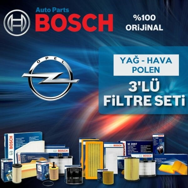 Bosch Opel Combo C 1.3 Cdti Filtre Bakım Seti 2005-2011 3NP