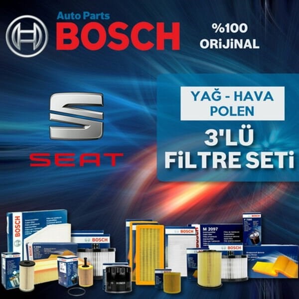 Bosch Seat Altea 1.6 Benzin Filtre Bakım Seti 2004-2010 3NP