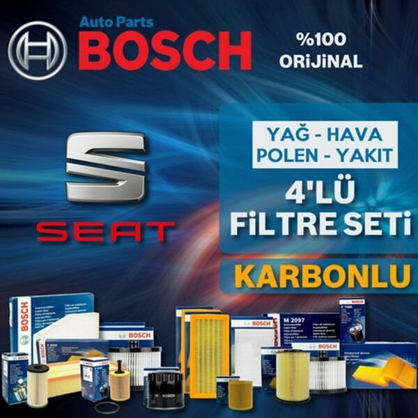 Bosch Seat Leon 1.4 Tsi Filtre Bakım Seti 2007-2012 4KP CAX