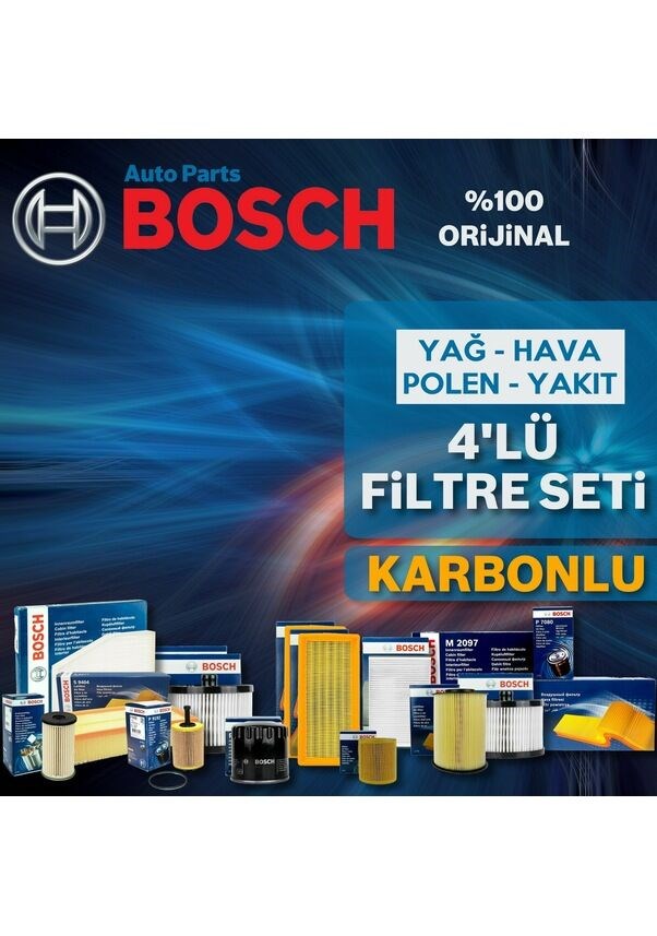 Bosch Toyota Yaris 1.4 D4d Filtre Bakım Seti 2007-2011 4KP