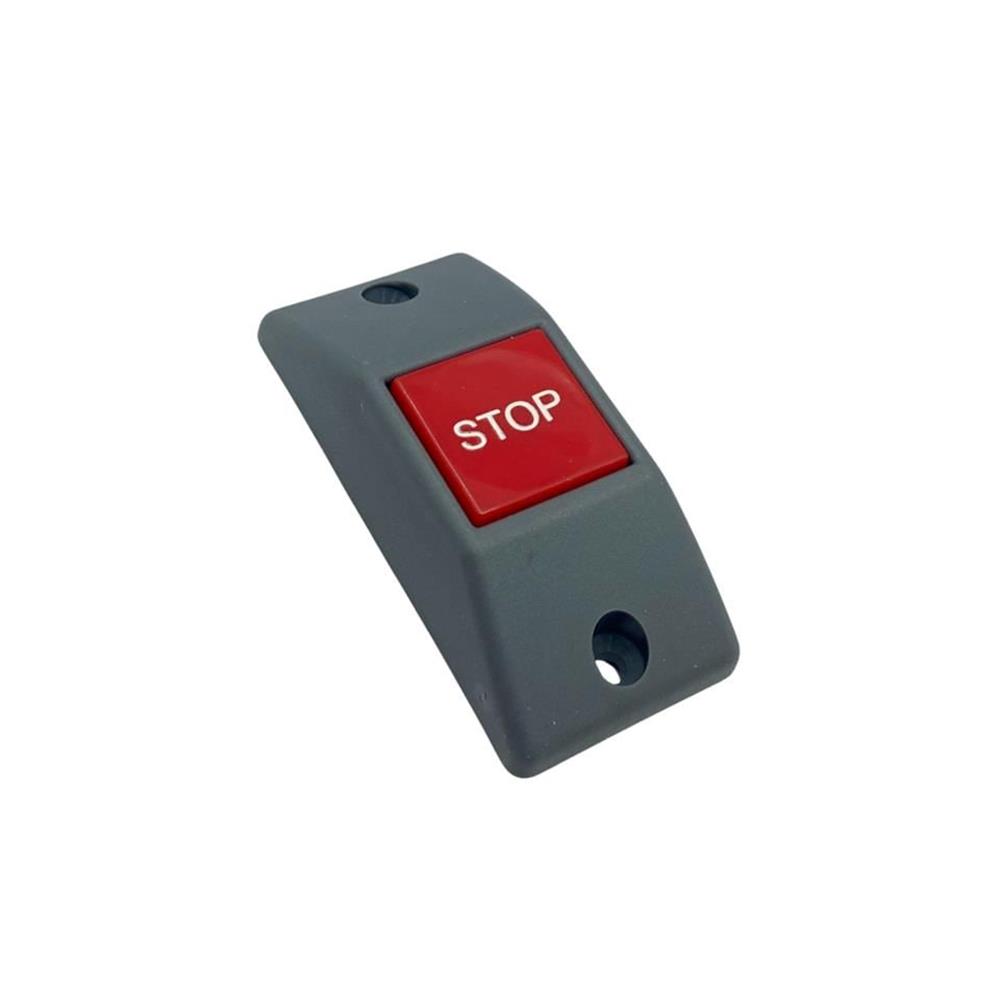 DURACAK İKAZ BUTONU DÜZ TİP (STOP) DİK GRİ