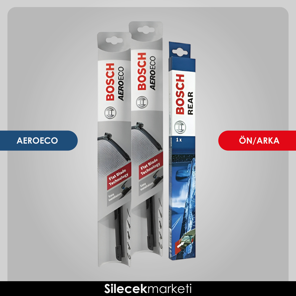 Kia Soul Ön Arka Silecek (2009-2015) Bosch Aeroeco