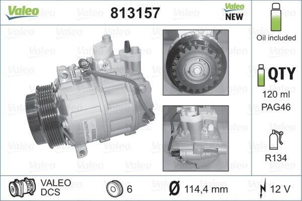 KLIMA KOMPRESORU MERCEDES W203 CL203 C209 C219 W211 W220 W639 B906