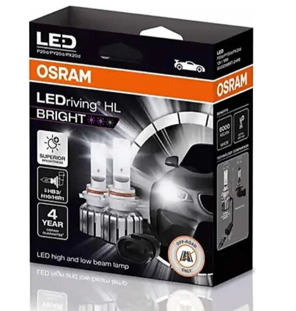 OSRAM H7/H18 BRIGHT LED FAR AMPULU 19W 4 YIL GARANTİ