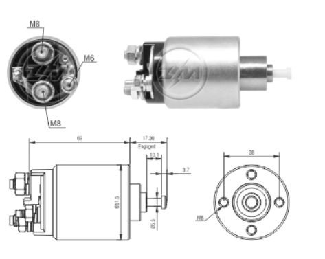 OTOMATİK MOTORCRAFT TİPİ 12V FORD C-MAX - FOCUS