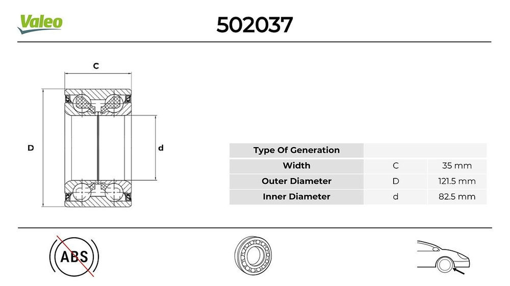 VALEO 502037 | Amortisör Rulmanı X117 13 > 19 W176 12 > 18 W246 11 > 18 W204 07 > 14 C117 13 > 19 C204 11 > S204 07 > 14 C117 13