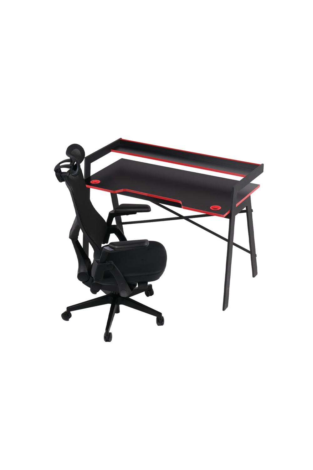 Atlantix X-Pro Gaming Masa 120x60 cm Raflı Metal Oyuncu Masası