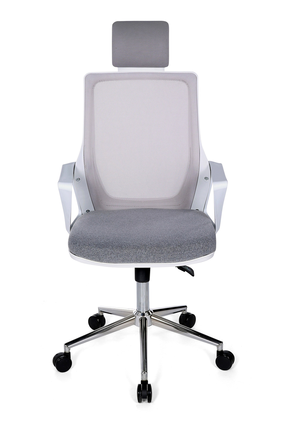 Ofisbazaar Alf Beyaz Fileli Yönetici Koltuğu | Ergonomik Başlıklı Ofis Koltuğu Gri